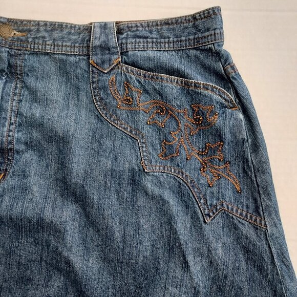 Ralph Lauren Embroidered Midi Skirt Size 18W - Picture 4 of 7